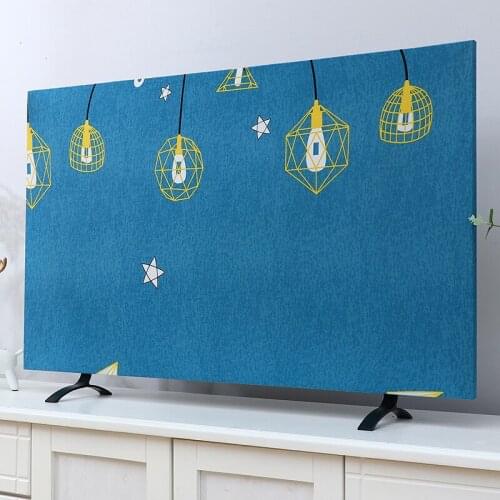 Warm Love TV Dust Cover 50-inch 55-inch 65-inch Hanging LCD TV Cover Simple Modern TV Cover