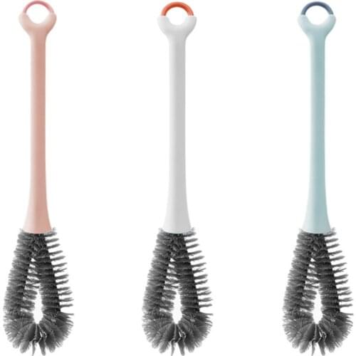 Cup Brush Kitchen Cleaning Tool Long Handle Drink Wineglass Bottle Glass Cup Washing Cleaning Sponge Brushes Cleaner