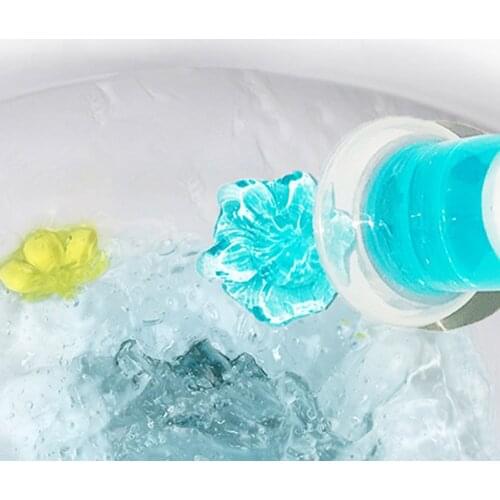 Flower Shape Odor Removal Aromatic Clean Flower Gel Purification Deodorization Fresh Toilet Agent Toilet Cleaning Supplies