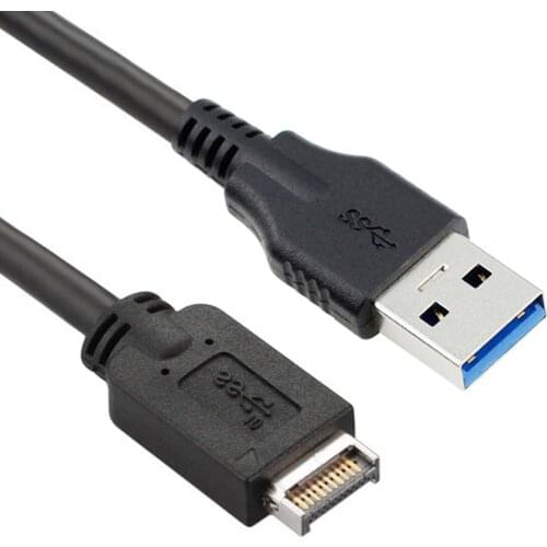 USB 3.0 Type-A Male Extension Data Cable 50cm to USB 3.1 Front Panel Header