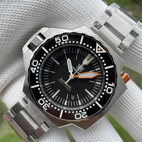 STEELDIVE 1969 New Upgrade Mens Watch Automatic Bilateral Self-Wind NH35 BGW9 Luminous Sapphire Mechanical Waterproof Watches