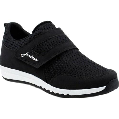 Arriva New Model Women 'S Black White Comfortable Ventilate Orthopedic Multi Color Option Velcro Casual Walking Hiking Shoes