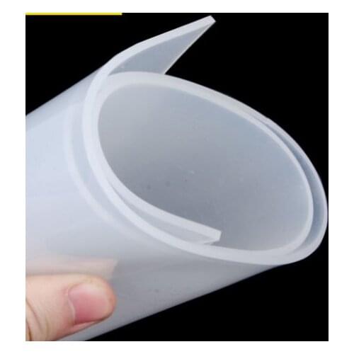 1.5mm/2mm/3mm/4mm/5mm/6mm/8mm High Quality milky white Silicone Rubber Sheet For heat Resist Cushion Size 500x500mm