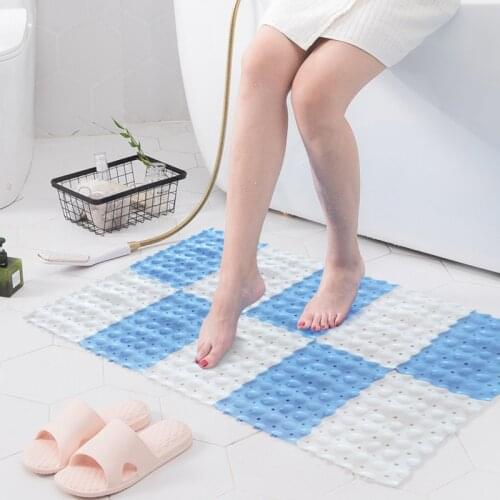 Shower bath mat Bath Room Mats Bathroom Carpet Set Mesh Soft Plastic Non-slip Bathroom floor mats Foot Massage