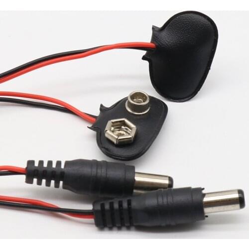 10 pcs /lot UNO R3 9V Battery Connector 9V battery clip for arduino in stock top quality