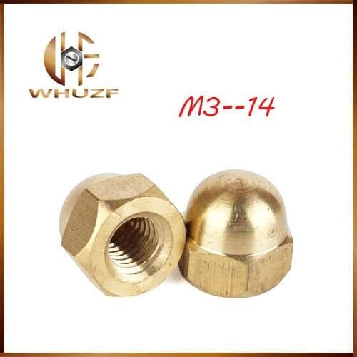 100pcs 50pcs DIN1587 Acorn Nuts m3 m4 m5 m6 m8 m10 to m22 Copper Bronze Brass Cap Nut Acorn Dome Head Hex Nuts