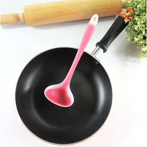 100 pcs Kitchen Utensils Cooking Tools Rainbow Series Silicone Ladles Big Size Tablespoon 29*9cm