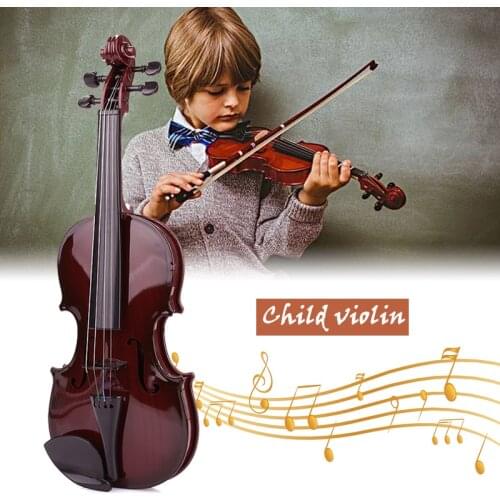 39CM Studnets Violin Durable Practical ABS Black Early Education Decoration Children Toys Student ChildrenS Violin