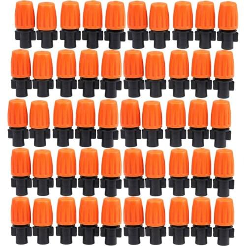 50Pcs Wholesale Adjustable Single Water Misting Sprinkler Nozzle Micro Irrigation Accesories Set For Balcony Garden