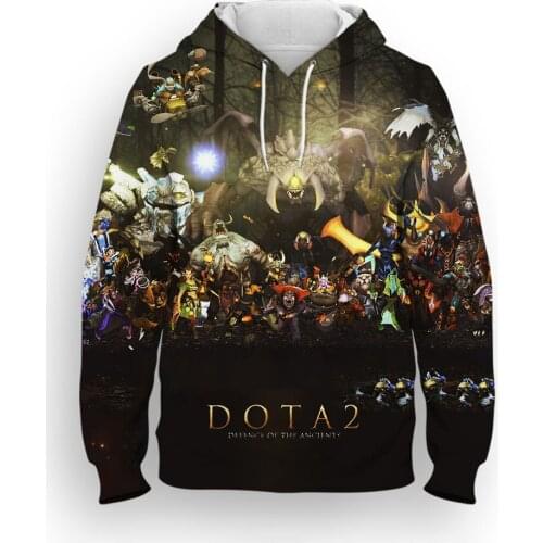 Dota 2 Japan Harajuku Childrens Clothes Hoodies Kids Sweatshirts Hoody Cartoon Tops Boys/Girls Pullover Hoodie Printed Men’s 3D