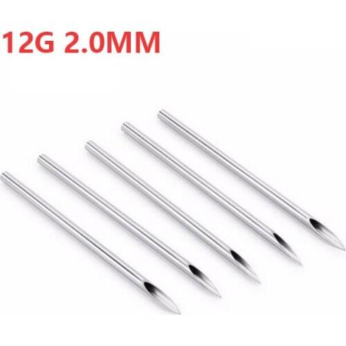 100PCS Piercing Needles Mixed 12G 14G 16G 18G 20G Sterile Disposable Body Piercing Needles For Ear Nose Navel Nipple