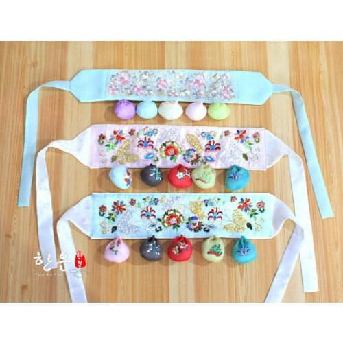 Korea hanbok belt 1st birthday Baby Korean Traditional Dolbok Belt