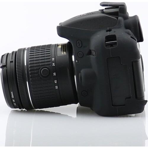 Nice Soft Silicone Rubber DSLR Camera Protective Body Cover Case Skin For Nikon D5300 Camera Bag