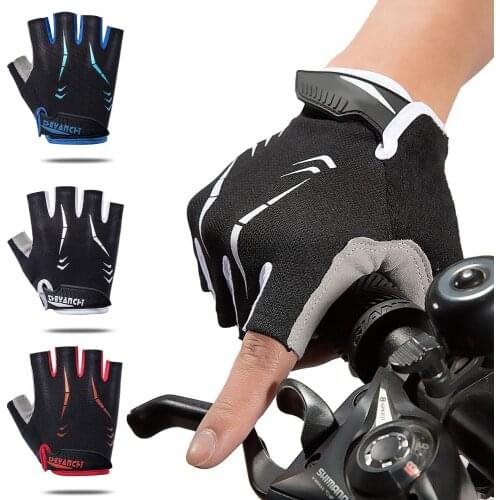 Summer MTB Gloves Fingerless Riding Outdoor Sport Fitness Protection Breathable Gloves Men Road Bike Gloves Cycling Equipment