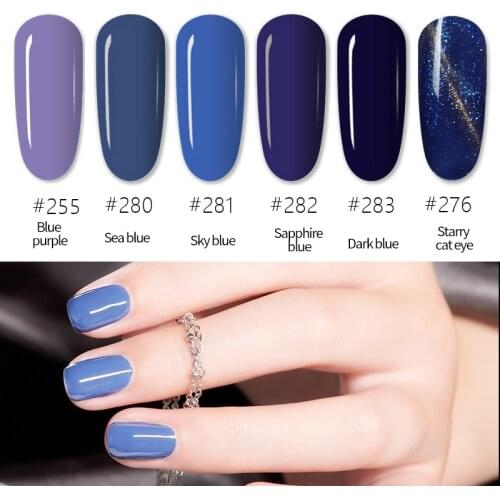 A selection of 6-color sets of nail polish best-selling colors solid color nail polish 6 bottles of net red popular colors