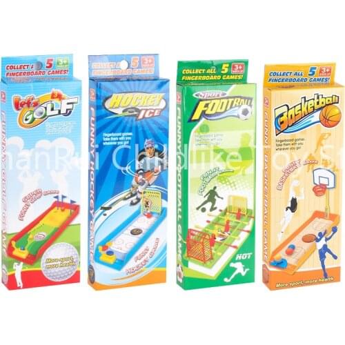 Wholesale mini sport finger play toys for boys 4ps a set science board game toys