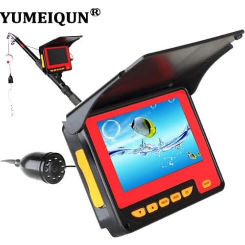 YUMEIQUN 20/30M Underwater Camera For Fishing Infrared 4.3 Inch 1000TVL Ice Fishing Camera Wide Angle 8pcs IR LED With Sunshield