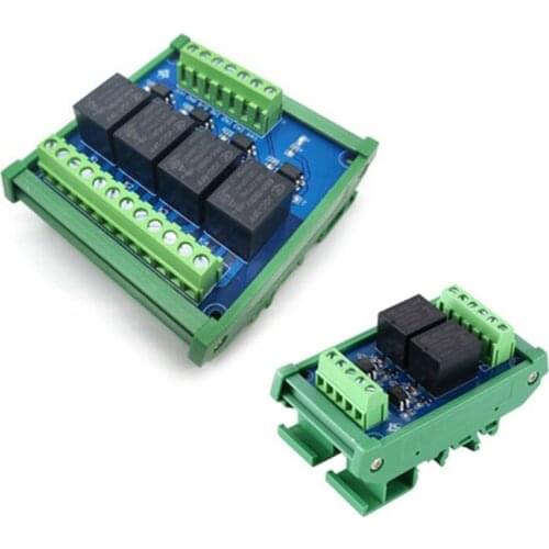 2/4 Channels Optocoupler Lsolation Relay Module 12V PLC Signal Amplifier Board