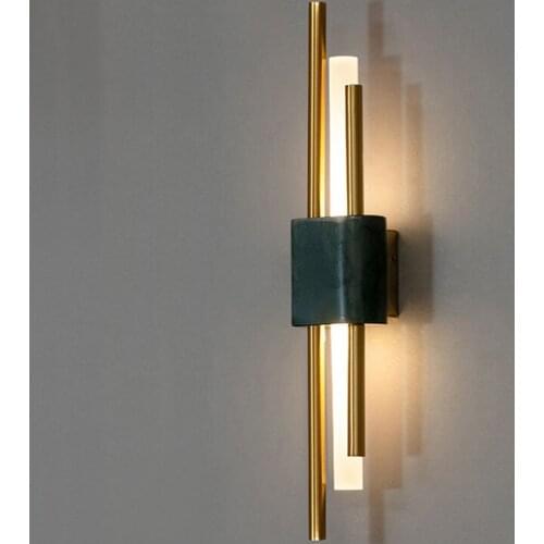 Modern Marble Led Wall Lamp Living Room Corridor Wall Sconce Hotel Room Bathroom Bedside Decorative Wall Light