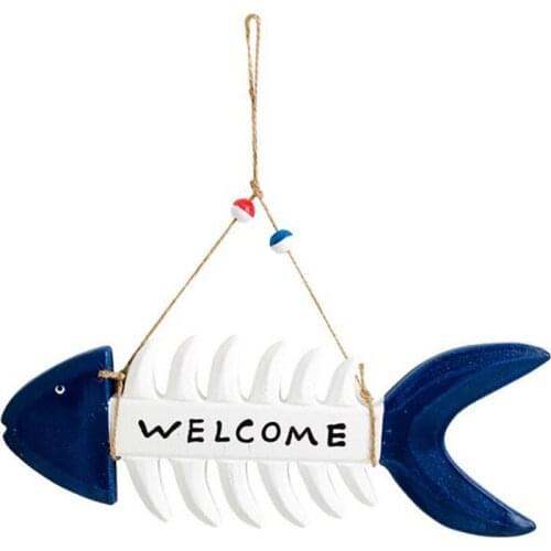Mediterranean Style Marine Nautical Welcome Brand Ocean Photo Wall Hanging Listing Wooden Crafts Ornaments Home Decoratio