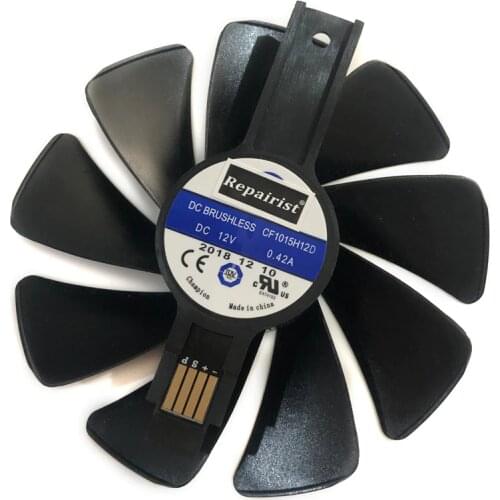 95MM CF1015H12S/CF1015H12D/FDC10U12S9-C Sapphire RX580 RX480 RX570 VGA Graphics Fan For NITRO RX 570/580/480 Video Card Cooling
