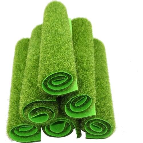 Green Artificial Lawn Turf Carpet Fake Sod Micro Landscape Home Garden Decoration Real Touch Moss Lawn Grass 15 X 15cm 30 X 30cm