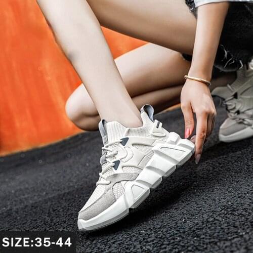 Women Sneakers Platform Breathable Tenis Feminino Womens Shoes Running Casual Sport Shoes Plus Size 35-40 White Mesh Zapatillas
