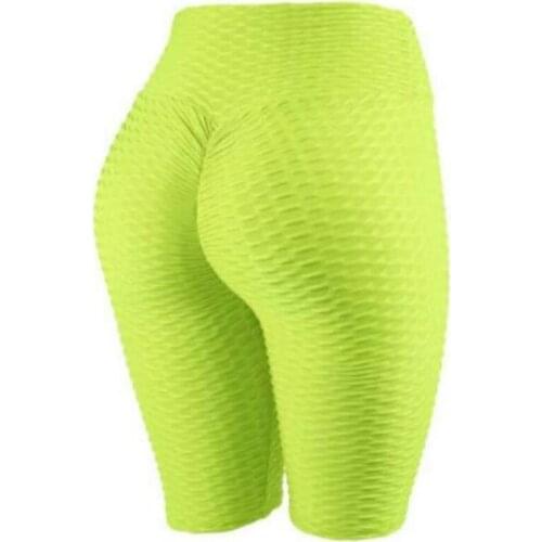Women High Waist Sport Shorts Solid Color Slim Fit High Stretchy Short Pants Casual Exercise Home Gym Active Wear