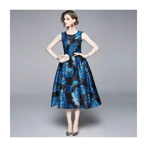 TESSCARA Women Elegant Dress Female High Quality Designer Vestidos