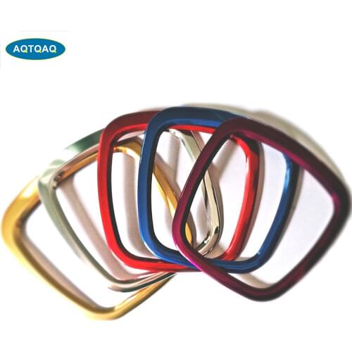 1Pcs Car Steering Wheel Cover Aluminum Alloy Decoration Frame for A3 4L 6L Q3 Q5 Multi Colors