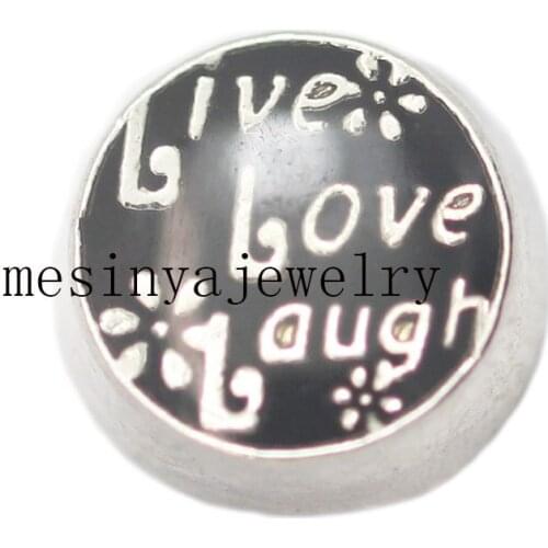 10pcs live love laugh floating charms for glass locket Min amount $15 per order mixed items, FC-106