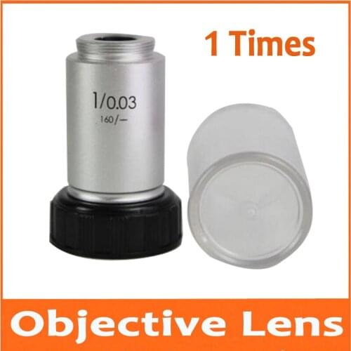 1X 195 Achromatic Objective lens with RMS Thread 20.2mmm Working Distance 50-60mm for Educational Biological Stereo Microscope