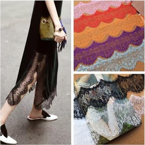 3Meters 10cm Eyelash Lace Accessories Wide Handmade DIY Dress Yarn Wedding Decoration