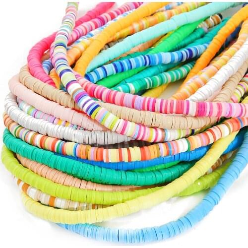 6mm 350Pcs/Lot DIY Jewelry Findings Polymer Clay Beads Rubber Spacer Beads For Boho Jewelry Making Garment Craft Supplies