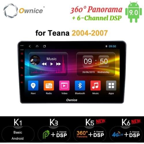 Ownice carplay 2 Din Android 10.0 Car Dvd Player 4G LTE DSP 360 Panorama Optical GPS Navi Stereo For NISSAN Teana 2004 - 2007