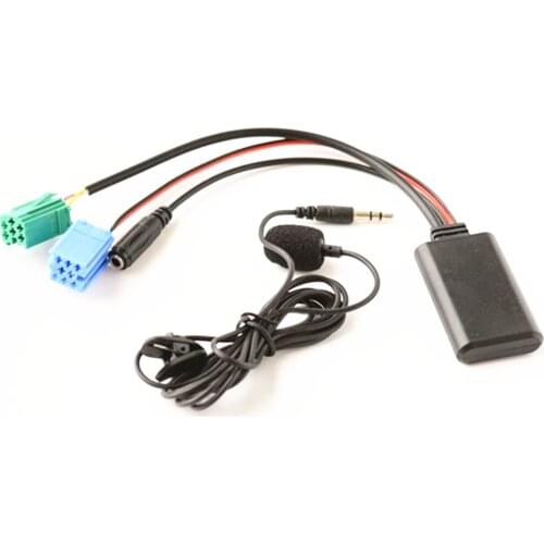 Car Factory Stereo MINI ISO 6Pin 8Pin Bluetooth Audio Cable Microphone Handsfree Adapter for Renault Updatelist Radio
