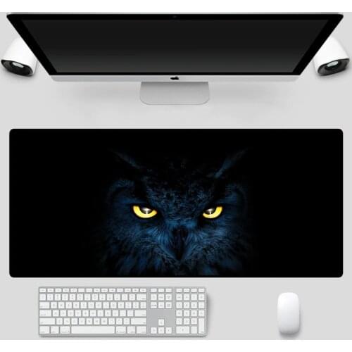 Mairuige Large Mouse Pad Animal Owl Pattern Mouse Pad Computer Notebook Office Keyboard Computer Gaming Mouse Pad Desk Mat