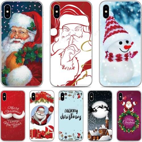 Merry Christmas Phone Cover Case For BQ Aquaris X2 X Pro U U2 Lite V X5 E5 M5 E5s C VS Vsmart JOY Active 1 Plus 5035 5059 Fundas