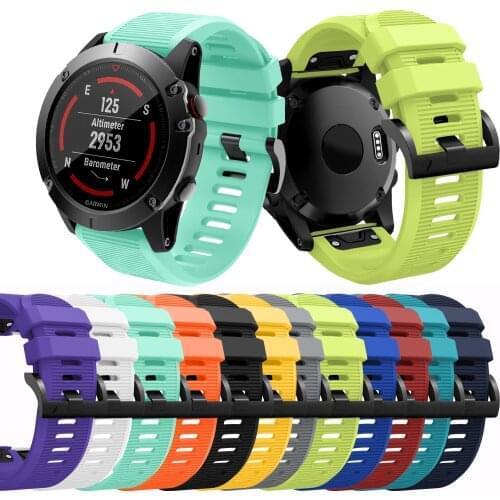 For Garmin fenix 6X new fashion Watch Strap Silicone Band For Garmin Fenix 5X Quick Release Strap For Garmin Fenix 5X Plus bands