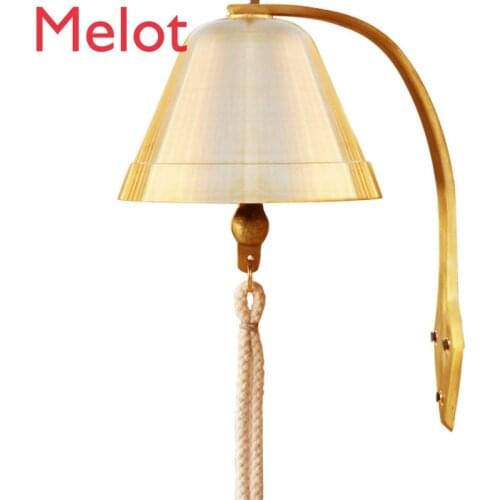 Courtyard Pure Copper Hand Doorbell Chinese School Class Hand Wall Hanging Hand Knock Pure Copper Bell