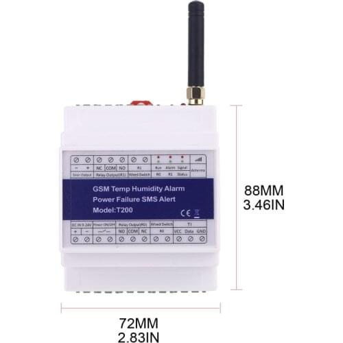 GSM 3G 4G Temperature Humidity Power Status Monitoring Relay T200 SMS Alarm