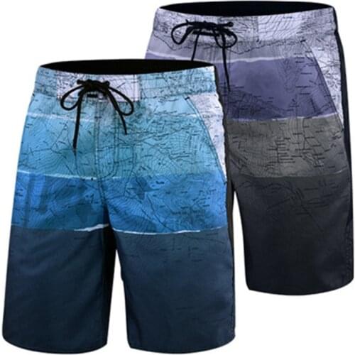 L-5X Mens Large Size Swimsuit Summer Beach Swim Pants Swim Shorts Swimwear Quick Dry Beachwear