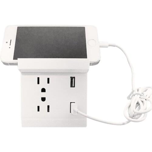 Malay American Standard wall 2.4A double USB socket, FCC new 86 type socket Hotel Familia Hotel School