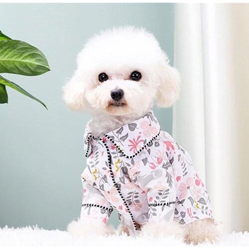 Fashion Polyester Dog Fashion Pajamas Pet Clothing for Small Medium Dogs Clothes Creative Cat Clothes For Spring And Summer