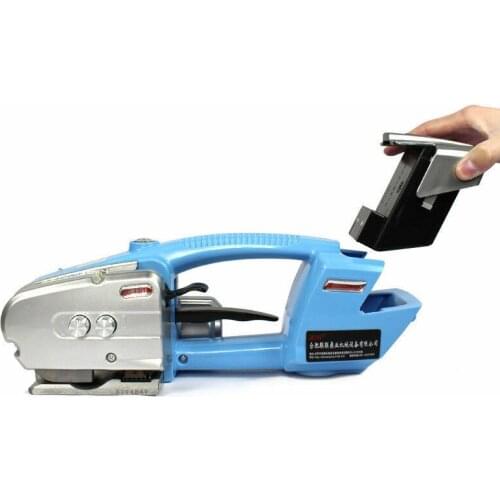 220V Portable Electric Plastic Steel Belt Strapping Machine for PP or PET Strap, Strapping Width13-16mm