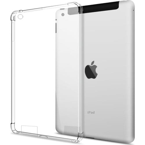 Shockproof Silicone Case For iPad 2 3 4 9.7‘’ A1395 A1430 A1460 ipad 4/3/2 TPU Flexible Bumper Clear Transparent Back Cover