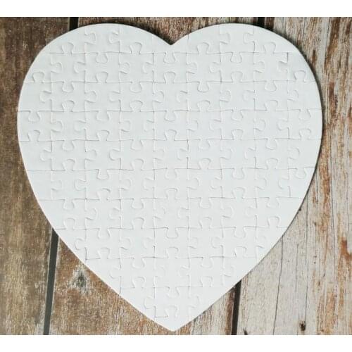 Blank Heart Shaped Sublimation Puzzles Blank Pearl Jigsaw Wedding Birthday Valentines Day Party Favor And Gift SN3573