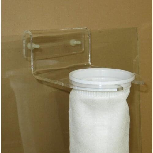 Aquarium Reef Tank 4" Water Filter Bag Micron Sock Holding Bracket Holder