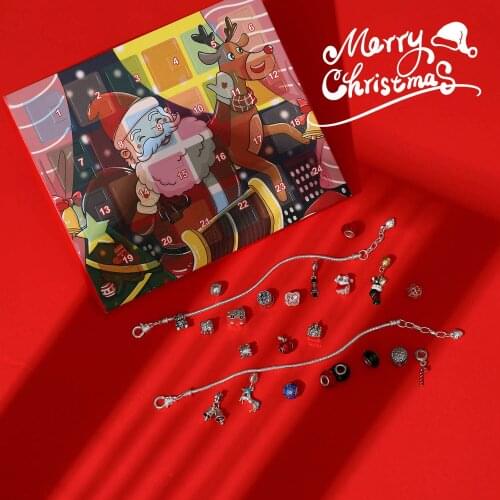 1-24 days Countdown Christmas DIY Advent Calendar jewelry Gifts box Decorations Home Party Decorative Girlfriend surprise
