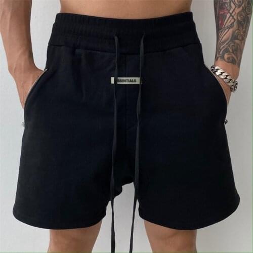 Summer Hip Hop High Street Men Shorts Essentials High Quality Fashion Cotton Designer Clothes men shorts